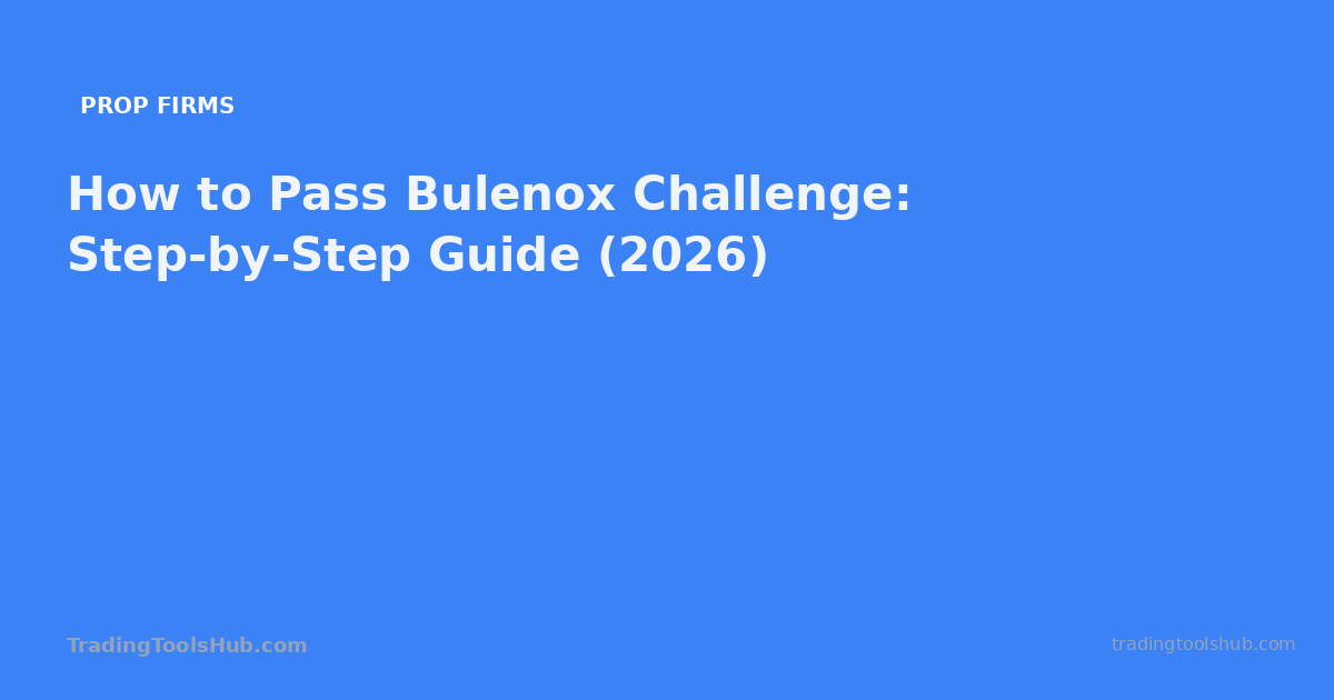 How to Pass Bulenox Challenge: Step-by-Step Guide (2026) — TradingToolsHub guide